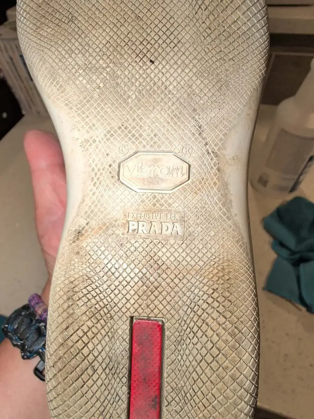 Prada Vintage Leather Slip-On Shoes Casual Loafers Size 5.5